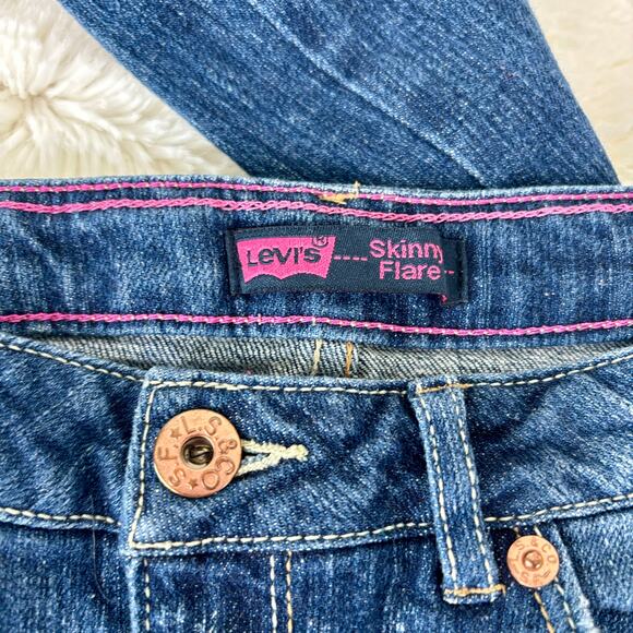 Levi's Skinny Flare Jeans Size 14 - Length From Waist 36" - Picture 4 of 9